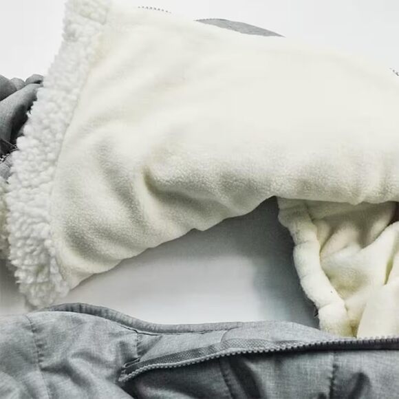 Baby Winter Car Seat Gray Cover Universal Fit Protection for Wind and Cold - Picture 5 of 7